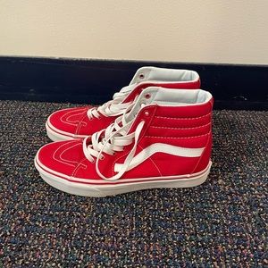 Red Vans Sk8-Hi Shoes